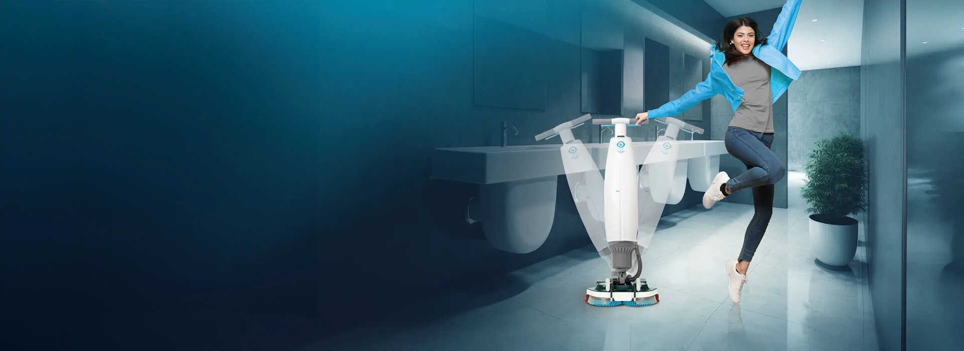 imop Lite hard floor scrubber